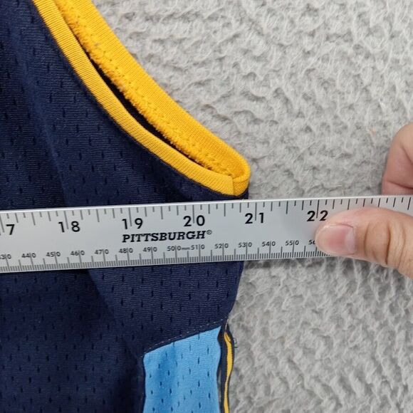 Vtg Denver Nuggets Jersey Boys Youth 18-20 Blue Reebok Carmelo Anthony Distress* - Picture 8 of 10